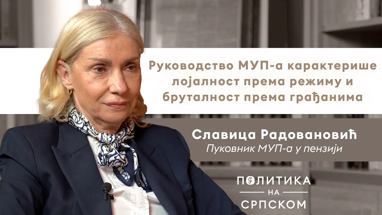 Radovanović: Oporavak srpske policije moguć je samo uz stručne ljude iz sistema i posle pada Vučića sa vlasti (video)