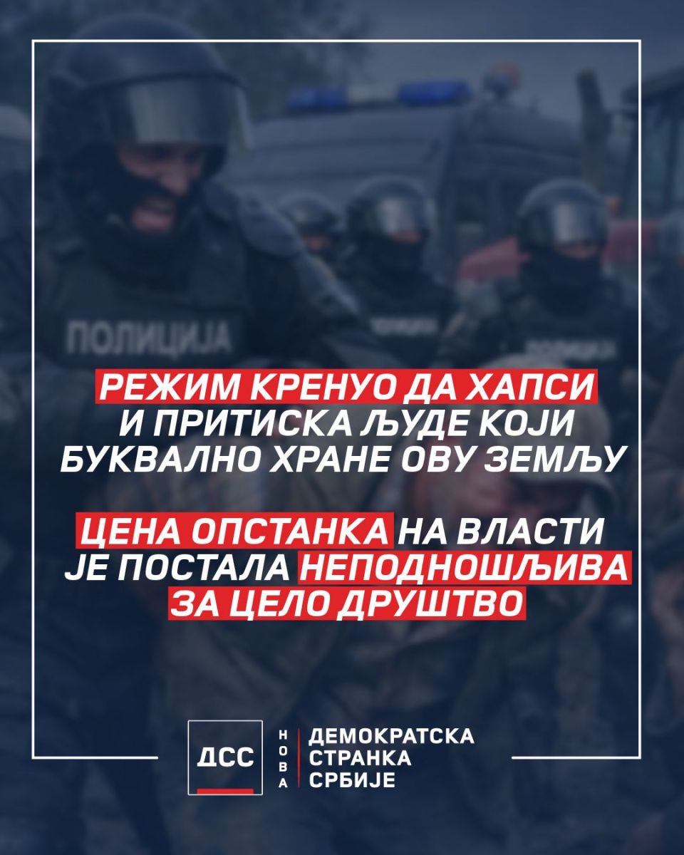 Režim je krenuo da se obračunava i sa ljudima koji hrane ovu zemlju