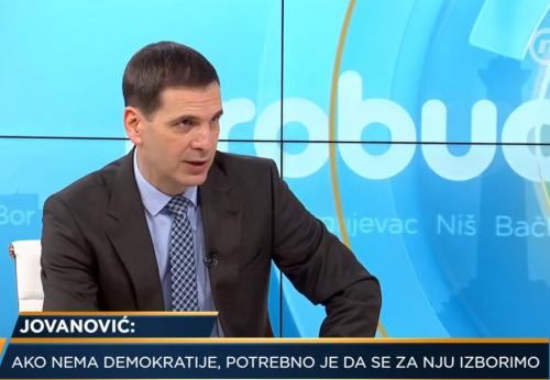 Jovanović: Vlast ne pokazuje nameru da obezbedi fer izborne uslove