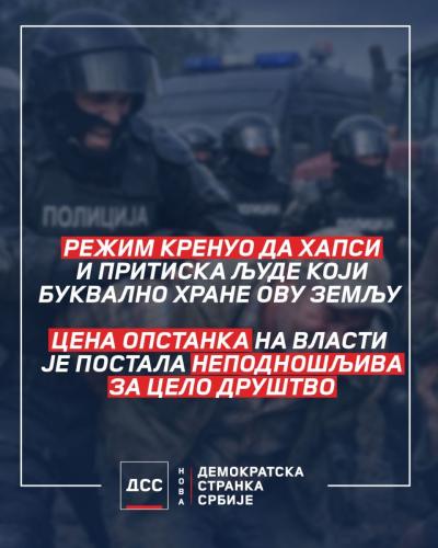 Режим је кренуо да се обрачунава и са људима који хране ову земљу